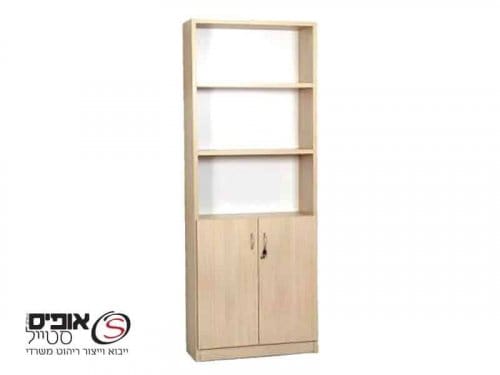 ארון משרדי משולב חצי דלתות חצי פתוח דגם שיראל