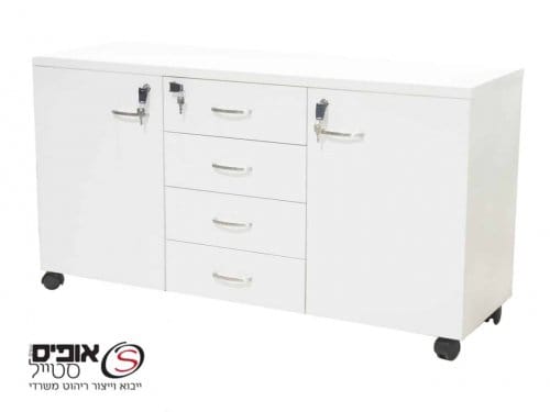 שלוחה משרדית ניידת דלת מגירות דלת