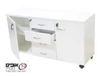 שלוחה משרדית ניידת דלת מגירות דלת