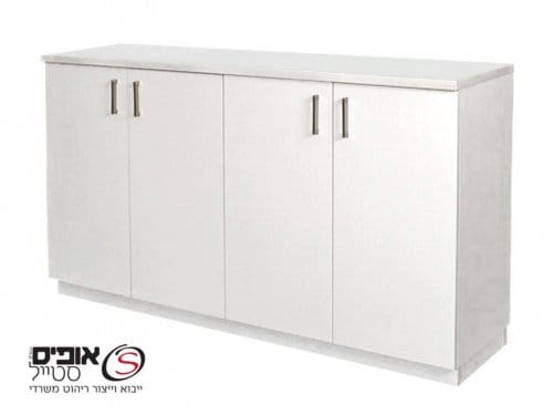 ארון משרדי 4 דלתות פתיחה לרוחב