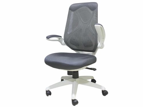 כסא  מחשב יופיטר לבן מושב אפור