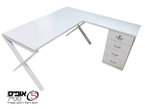 שולחן מנהלים סט שלם רגל X במבצע במידות שונות