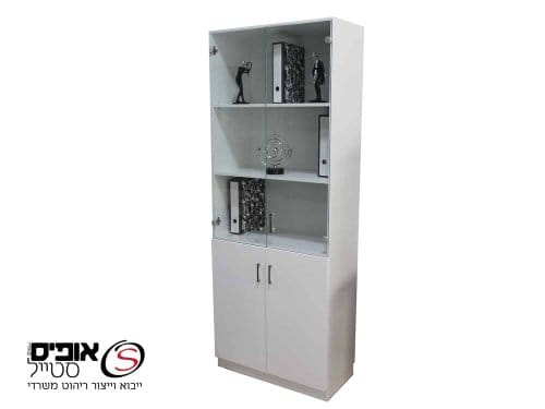 כוננית ויטרינה עם דלתות 80
