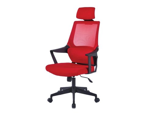 כיסא מחשב  אדום דגם אופק עם ראש