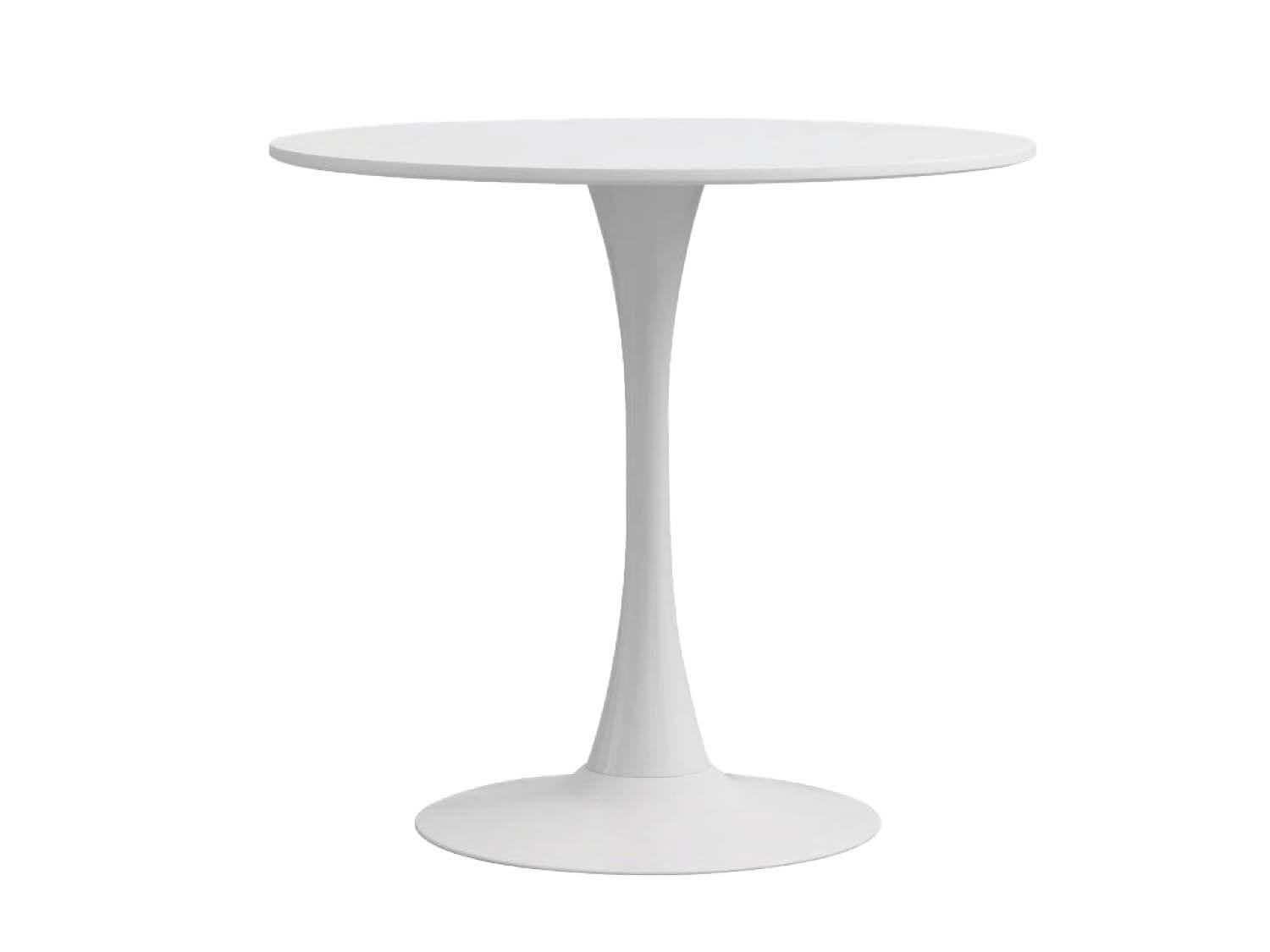 שולחן עגול דגם אסנת צבע לבן