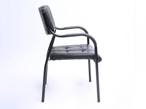 כיסא אורח אופק B עם רגל שחורה