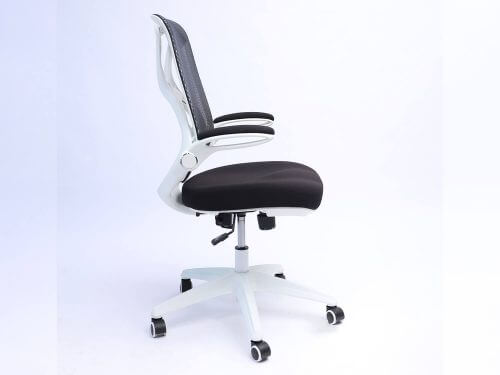 כסא מחשב דגם יופיטר לבן מושב שחור
