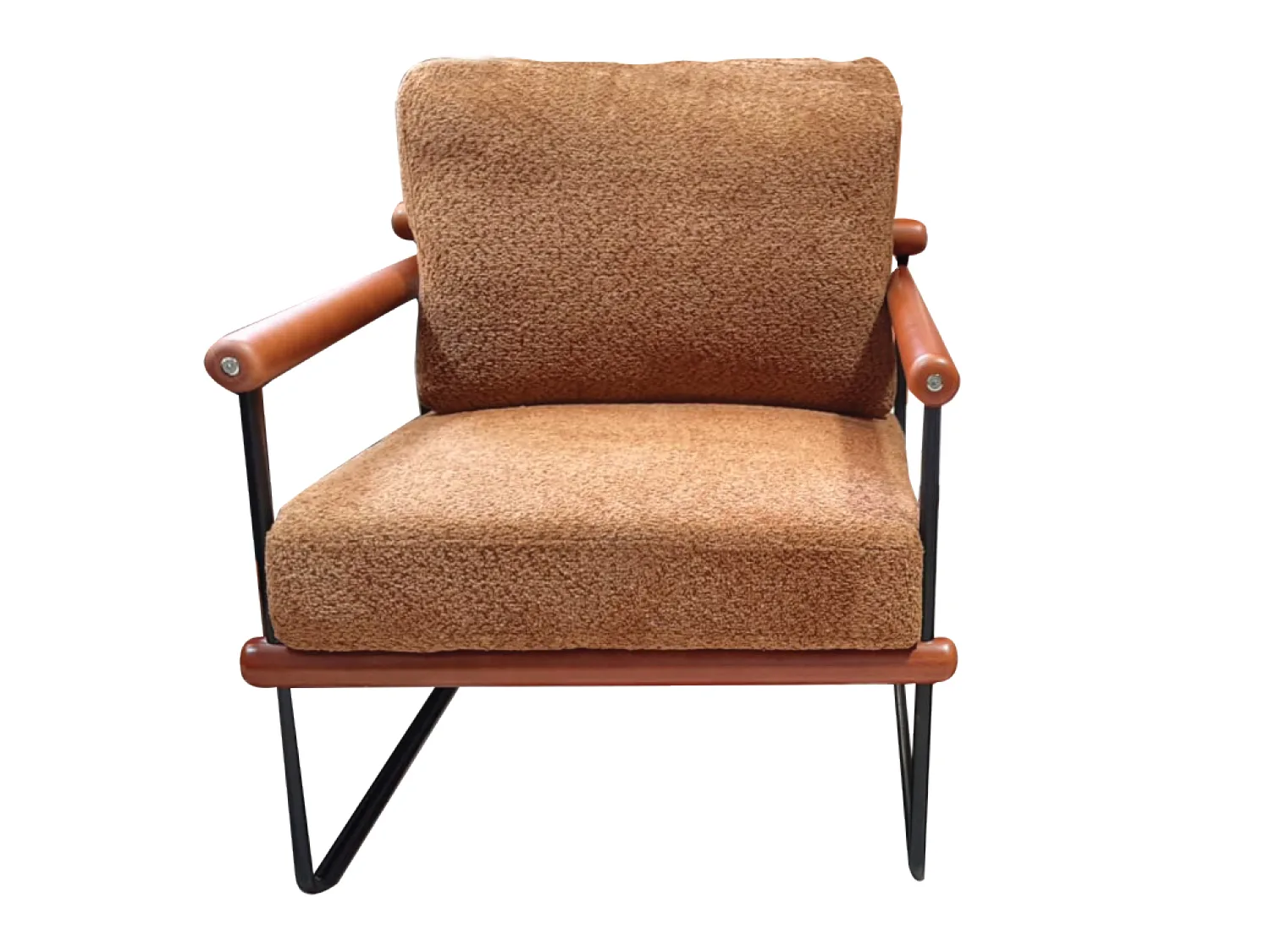 כורסה בודדת דגם יעל בצבע חום